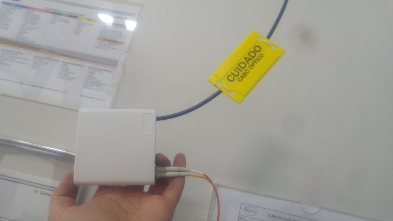 Cabeamento de fibra optica