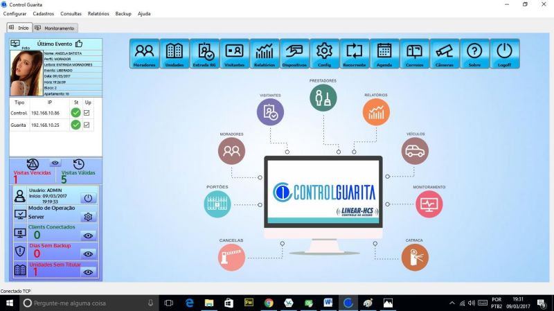 Instalação de sistema de controle de acesso